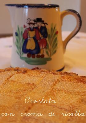 Crostata con crema di ricotta