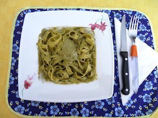 TAGLIATELLE AL PESTO RIVISITATO