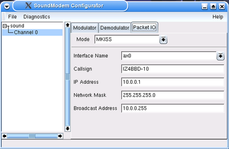 Soundmodem è un programma che permette di effettuare comunicazioni digitali utilizzando la scheda audio del computer.