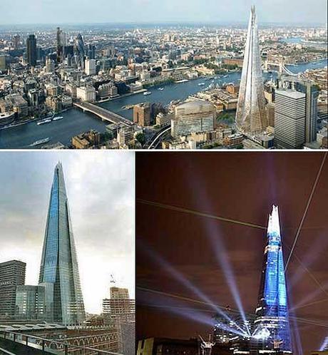 The Shard il grattacielo londinese progettato da Renzo Piano.