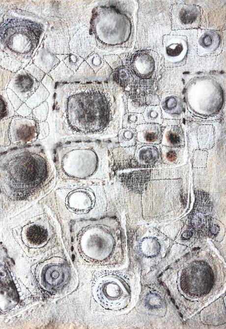 BELLISSIME TEXTURES E PATTERNSNELLE OPERE  TESSILI DI JACKIE BOWCUTT