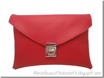 Red Soy Envelope Clutch da etsy