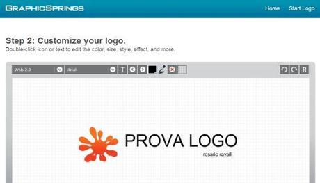 Crea il tuo logo online con GraphicSprings