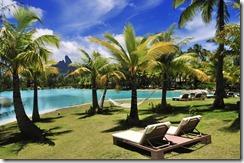 Saint Regis Bora Bora Resort, Bora Bora, Inseln unter dem Wind, Gesellschaftsinseln, Französch-Polynesien, PROPERTY RELEASED, 