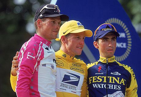 I podi dei 7 Tour de France di LANCE ARMSTRONG