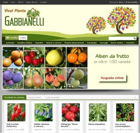 Nuovo sito Vivai piante Gabbianelli