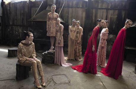 Valentino Haute Couture Fall Winter 2012.13 by Deborah Turbeville