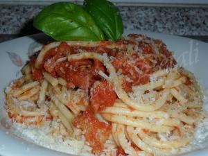 Bucatini salsiccia piccante e guanciale (2) Bucatini… Piccanti!!!