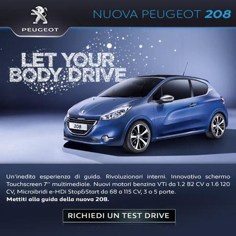 Gratis Test Drive Gratuito Peugeot 3008 Hybrid4 o Peugeot 208
