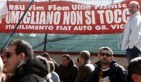 >>Proteste dei lavoratori a Pomigliano d’Arco