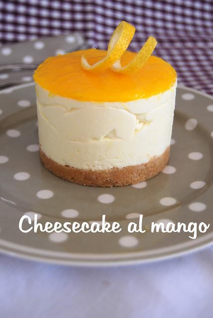 Cheesecake (monoporzione) al mango