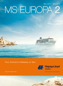 Hapag-Lloyd Cruises lancia la nuova brochure internazionale in lingua inglese e presenta MS Europa 2, nuova frontiera del lusso moderno e informale