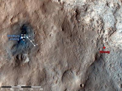 Le prime immagini di Curiosity su Marte