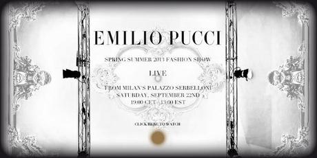 Emilio Pucci: Fashion Show Live From Milan