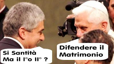 Difendiamo il matrimonio! Ops! Benedetto XVI nei Casini