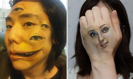 GIAPPONE: Choo San e la sua surreale body art