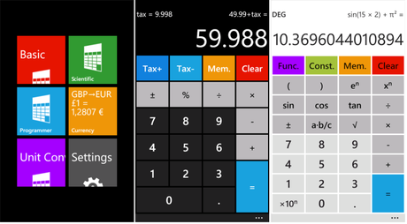 Calculator² : la calcolatrice scientifica per smartphone Nokia Lumia