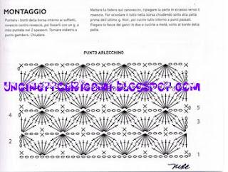 Borsa -poschette ad uncinetto