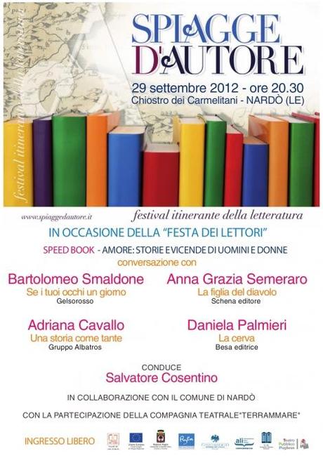 29 Settembre 2012 – Speed Book: “Amore: storie e vicende di uomini e donne” a Nardò (LE)