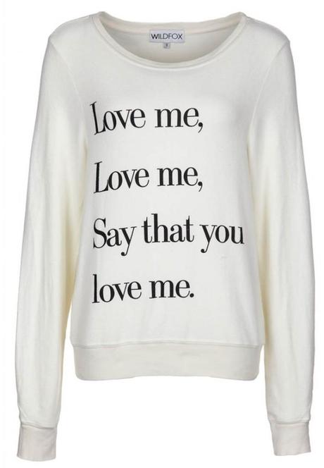 Love me Wild fox panna Talking about sweatshirts – Shopping online