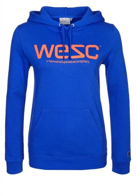 felpa wesc bluette con scritta arancio Talking about sweatshirts – Shopping online