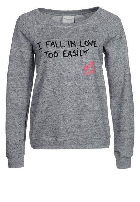 felpa grigia Ganni Talking about sweatshirts – Shopping online