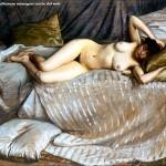 Gustave Caillebotte - Donna nuda sul divano (1873)