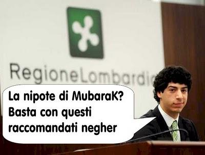 Il pugno duro dei legaioli nel governo. La nipote di MubaraK? Basta con questi negher raccomandati Il pugno duro dei legaioli nel governo. La nipote di MubaraK? Basta con questi negher raccomandati