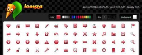 Su Iconza un set di icone da personalizzare e scaricare