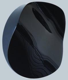 Silva Cavalli Felci, Onda nera, 2012, schiuma poliuretanica, diametro 85 cm,Galleria M&D Arte