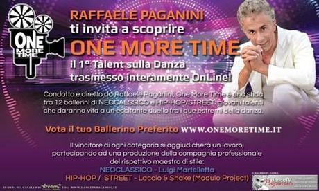 Raffaele Paganini presenta OneMoreTime, 1° Talent sulla Danza interamente online
