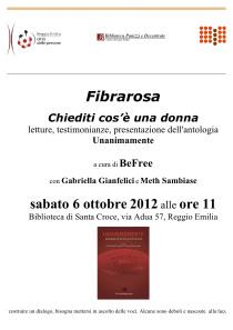 Fibrarosa. Il giorno delle donne ai Biblioday di Reggio Emilia