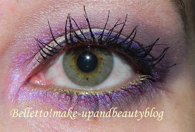 L'essenza del make-up: Shiseido Luminizing Satin Eye Color Trio VI308 abbinato a Lancome Pépite Douce I102