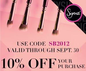 September Sigma Beauty Discount Code
