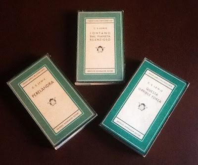 La trilogia spaziale di C.S. Lewis, prima edizione Mondadori 1951-1953