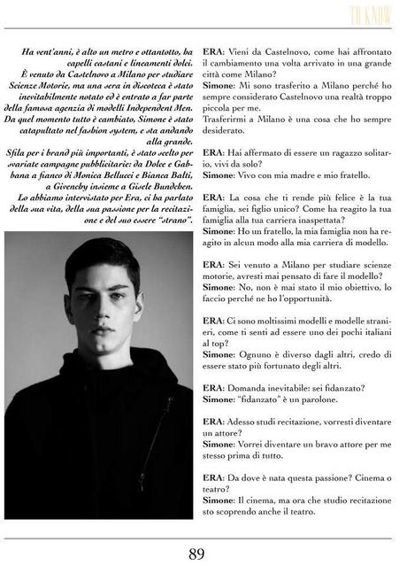 SIMONE NOBILI INTERVISTATO DA ERA MAGAZINE - INDEPENDENT MEN MILANO