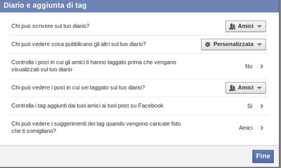 Bloccare tag su facebook