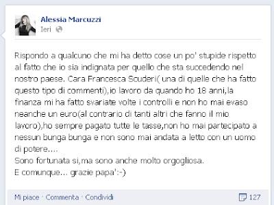 Alessia Marcuzzi sbrocca su facebook contro gli insulti