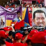 President Hugo Chavez makes campaign visit to Petare slums