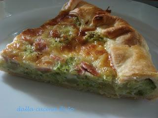 Quiche ai broccoli con cotto e formaggio