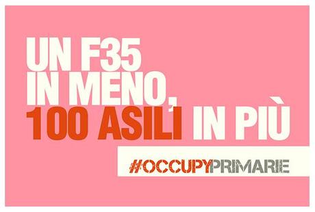 Un F35 in meno, 100 asili in più Un F35 in meno, 100 asili in più