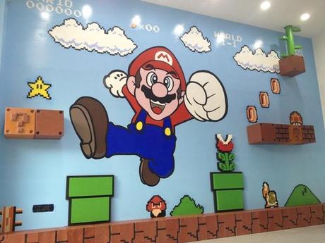 Il murales di Super Mario