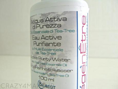 Review BIOREGIT Acqua Attiva di Purezza all'Olio Essenziale di Tea-Tree