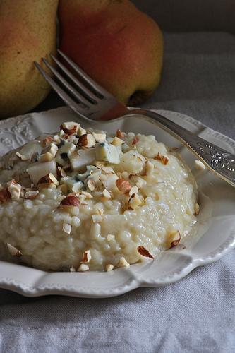 Risotto cremoso al Lou Blau, pere e nocciole IMG_2782