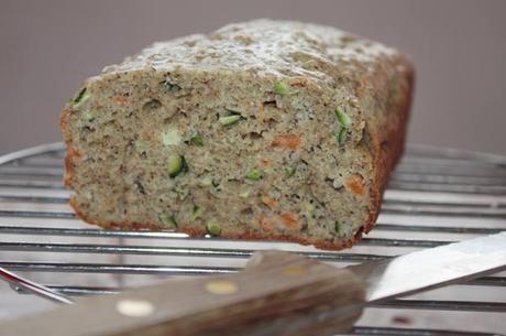 Cake di farro e grano saraceno con zucca e zucchine