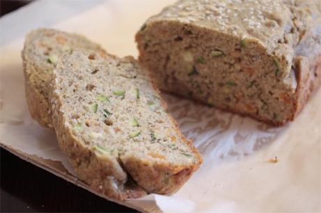 Cake di farro e grano saraceno con zucca e zucchine