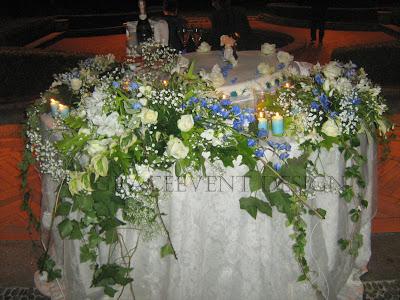 Matrimonio in Bianco Blu con cadeaux  Bio - Wedding Blue Theme