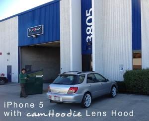 con-camHoodie Un nuovo Case, promette di ridurre il riflesso viola dell’iPhone 5