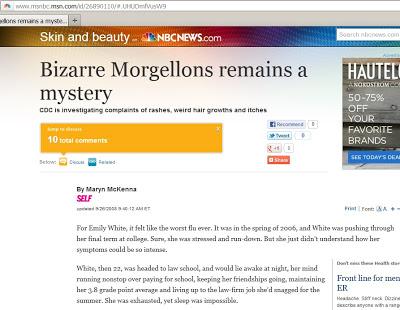 Un media mainstream racconta le testimonianze di due malati del morbo di Morgellons