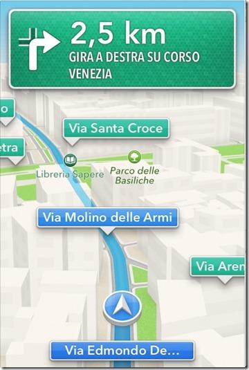 Schermata 2012 10 15 alle 10.59.25 537x800 thumb Mappe: abilitata in Italia la navigazione turn by turn in 3D mappe iPhone 5 iPhone 4S Apple 3d 